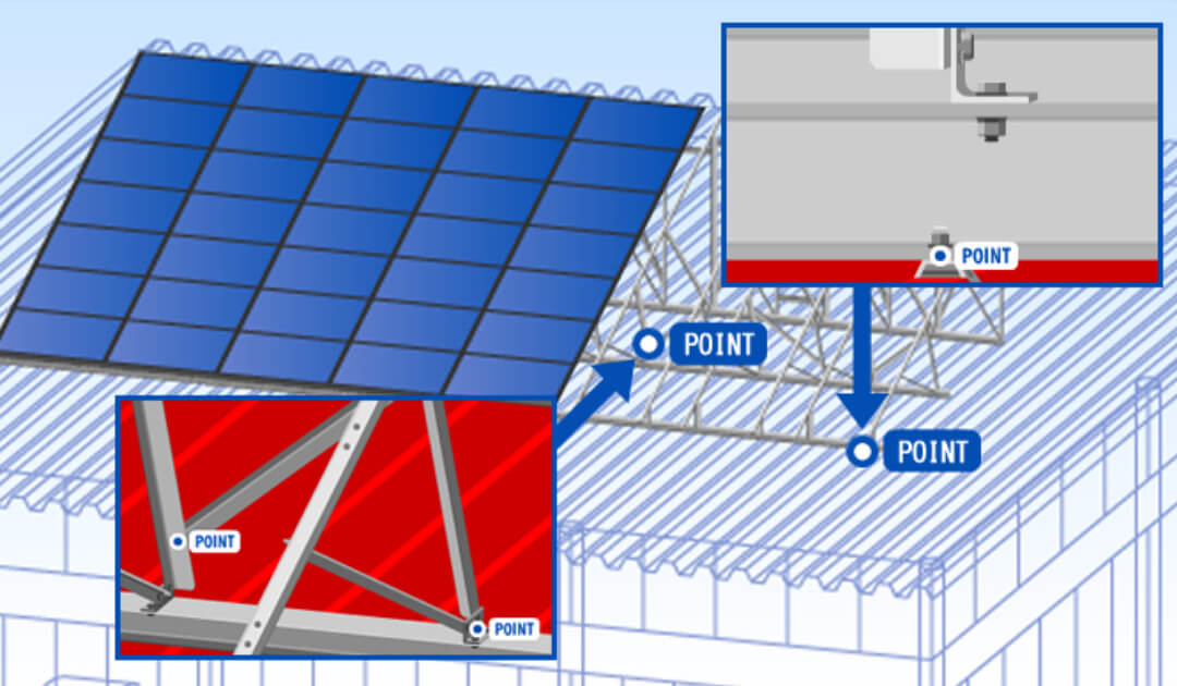 折板屋根対応PV架台　設置角度