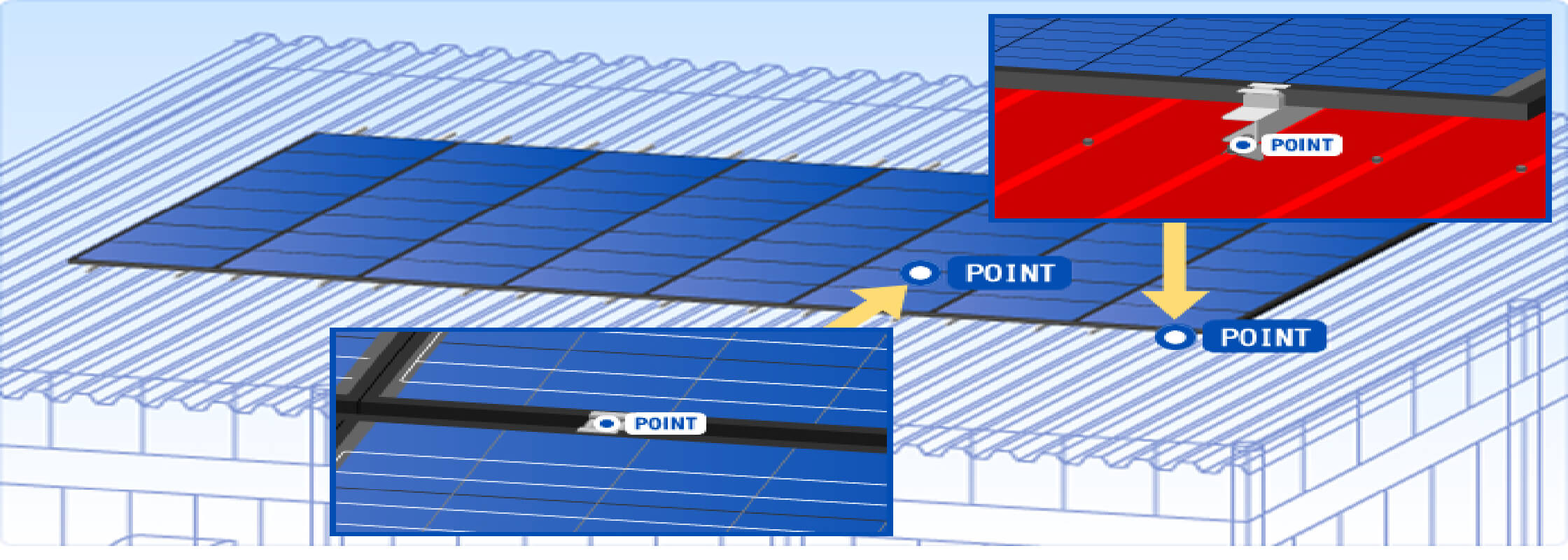 折板屋根対応PV架台 設置角度
